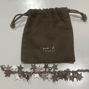 Agnes B. silver star charm bracelet